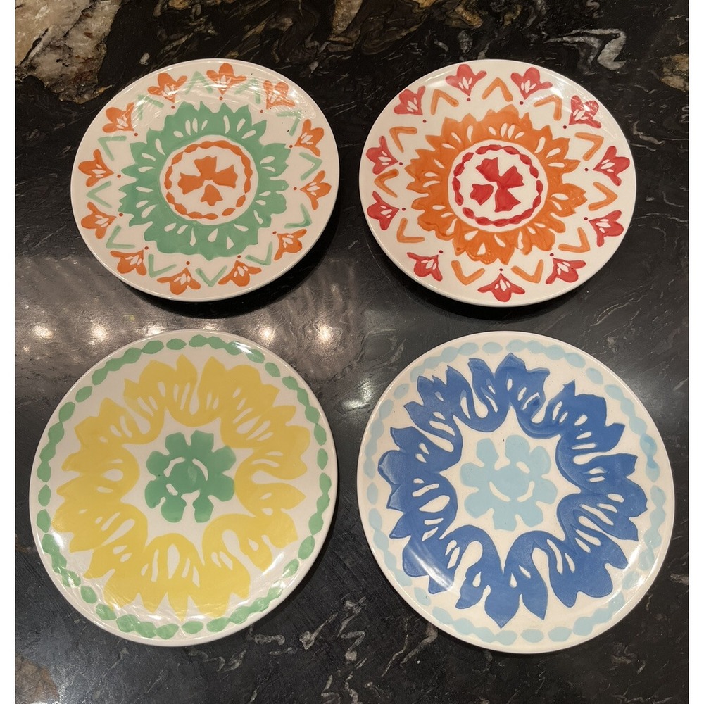 Medallion For Williams Sonoma Mediterranean Appetizer/Dessert Set of 4 Plates